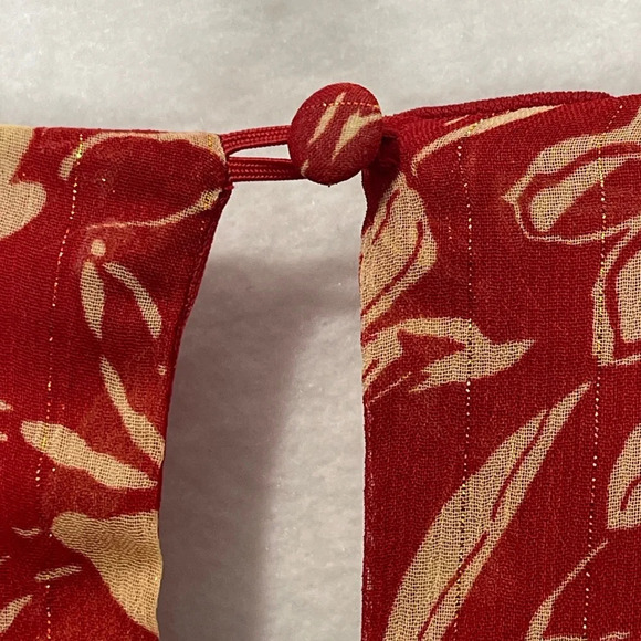 Torrid Babydoll Mini Dress Size 6X Red Floral Chiffon Bishop Sleeve Pockets - Picture 9 of 11